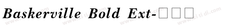 Baskerville Bold Ext字体转换